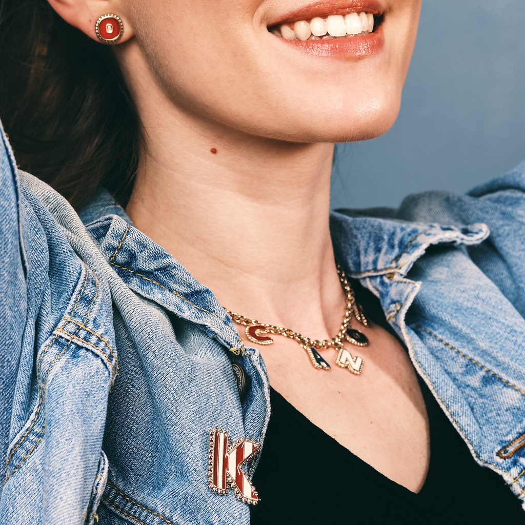 Collier quatre lettres personnalisable