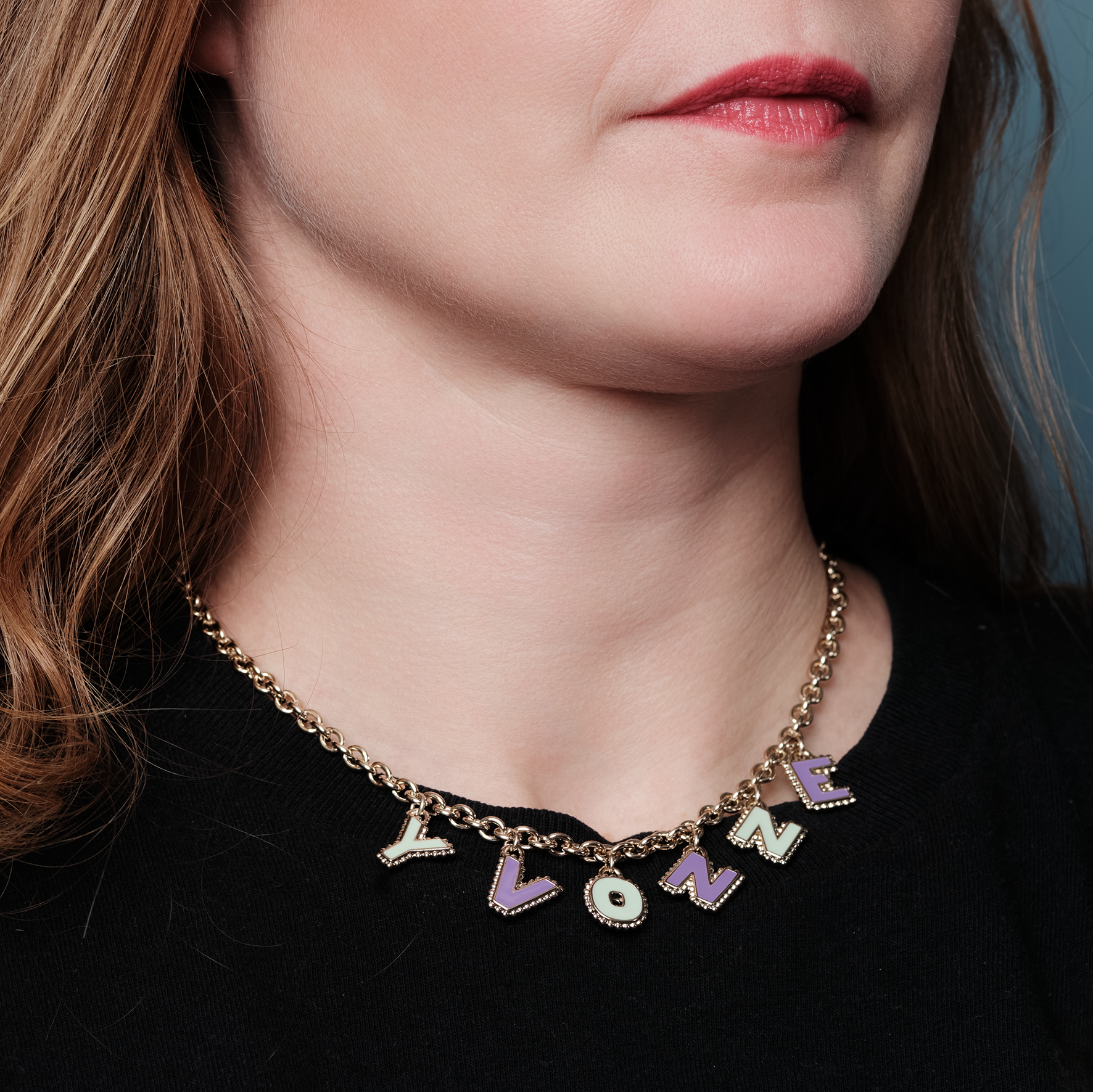 Collier six lettres personnalisable