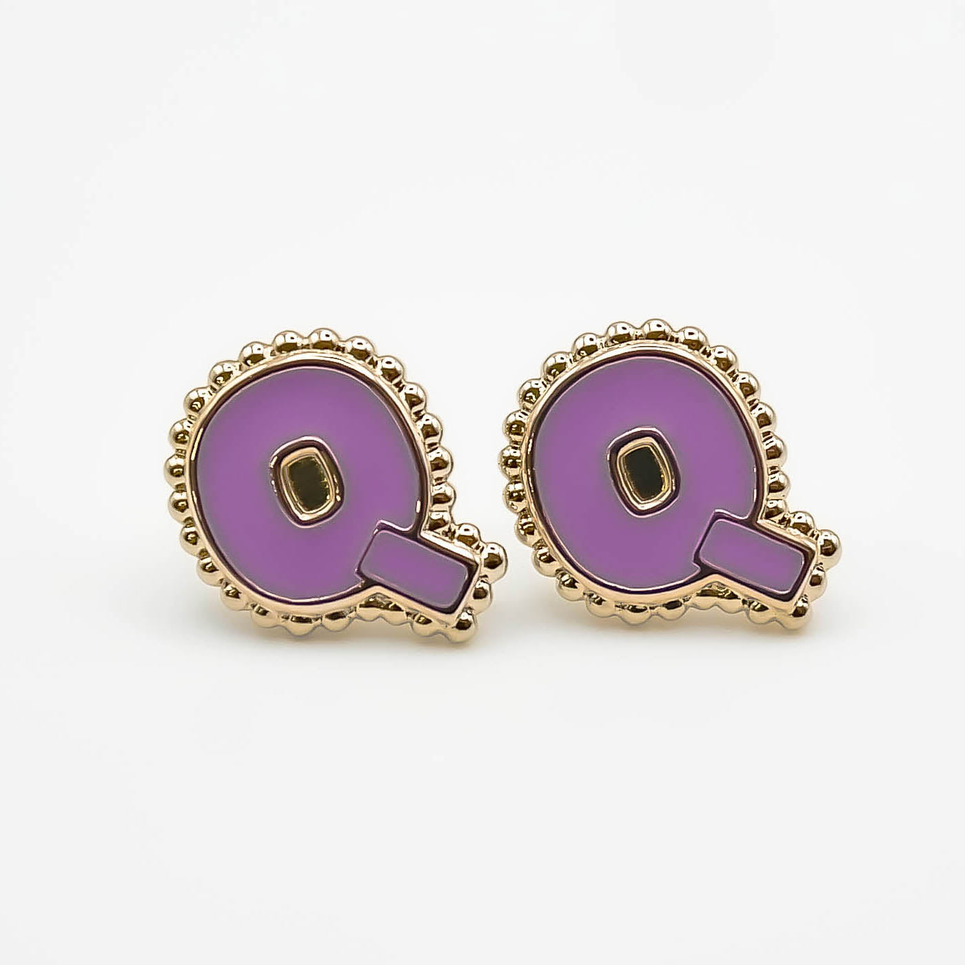 Boucles d'oreilles puce Q