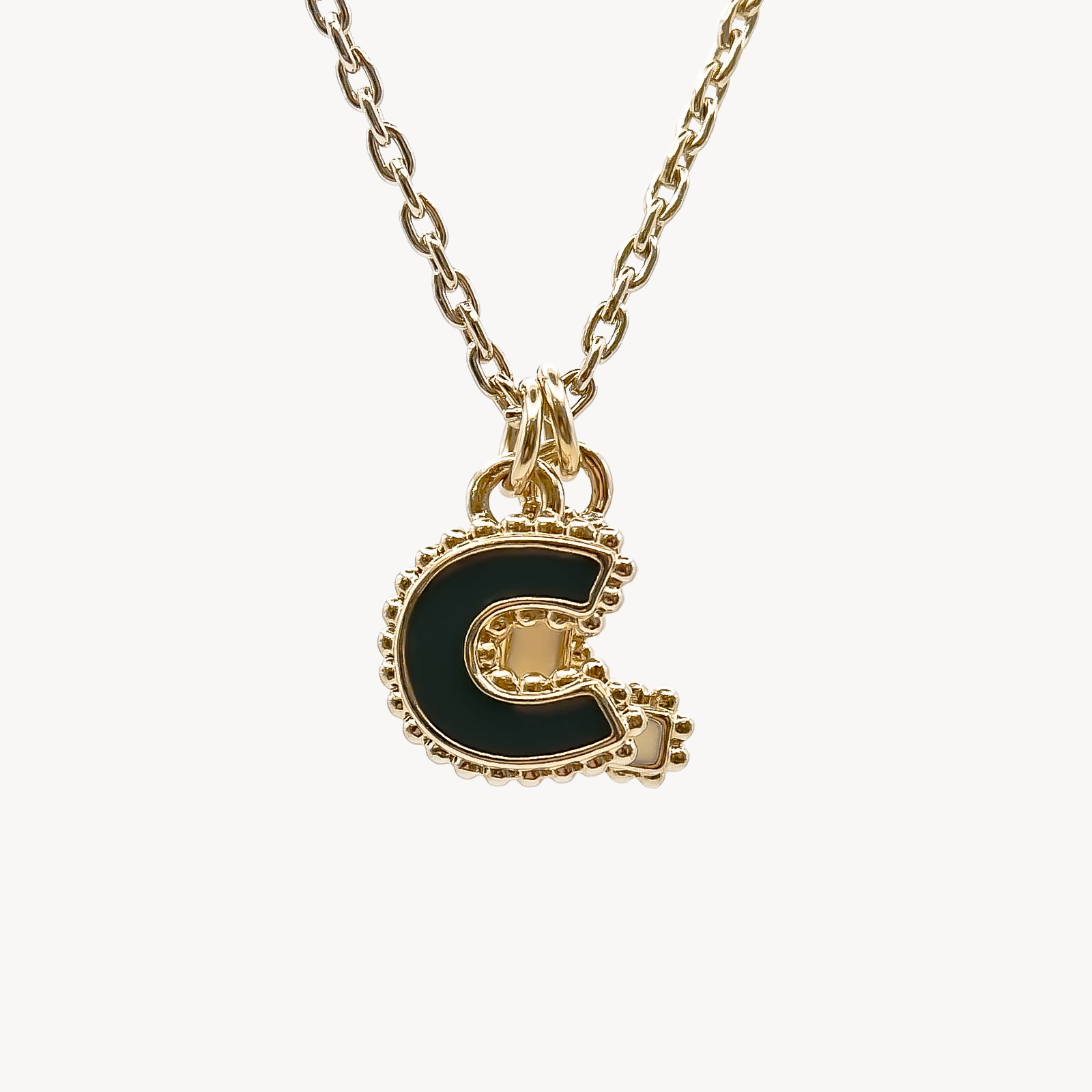 Collier deux lettres personnalisable