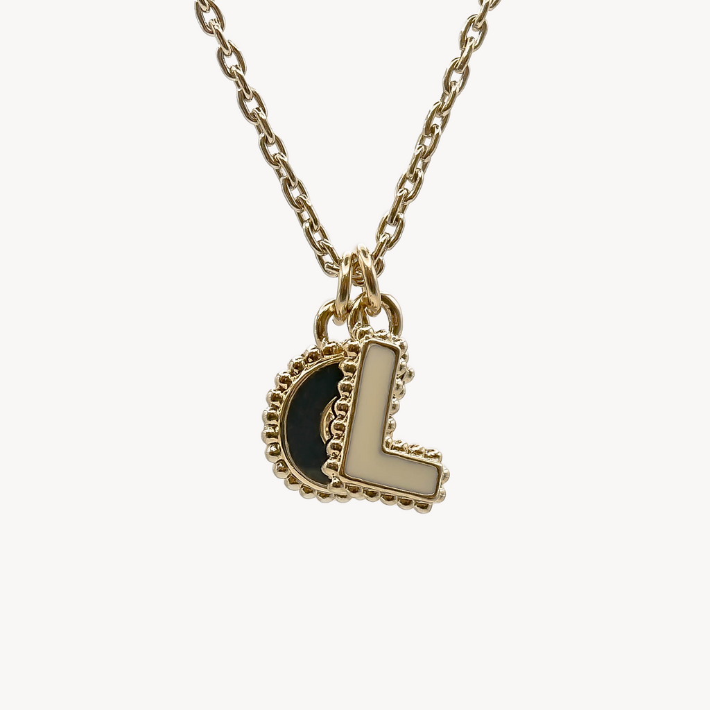 Collier deux lettres personnalisable