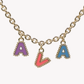 Collier trois lettres personnalisable