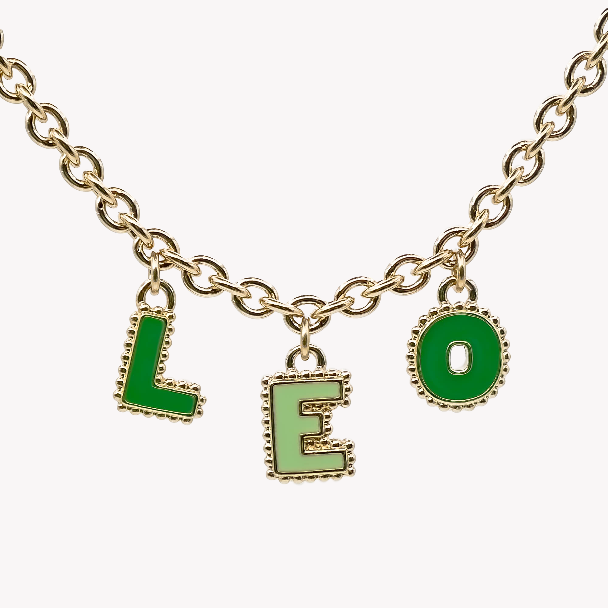 Collier trois lettres personnalisable