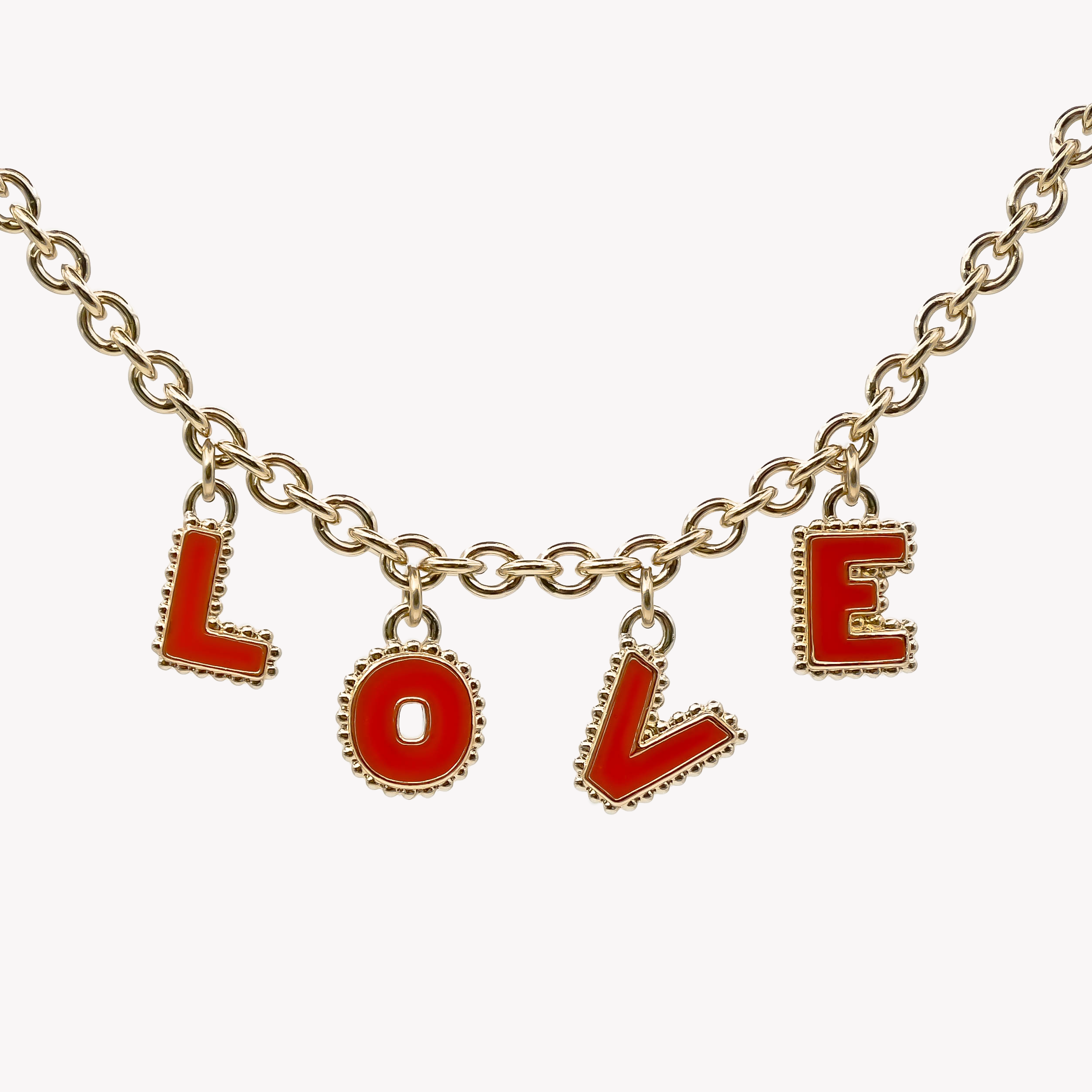 Collier quatre lettres personnalisable