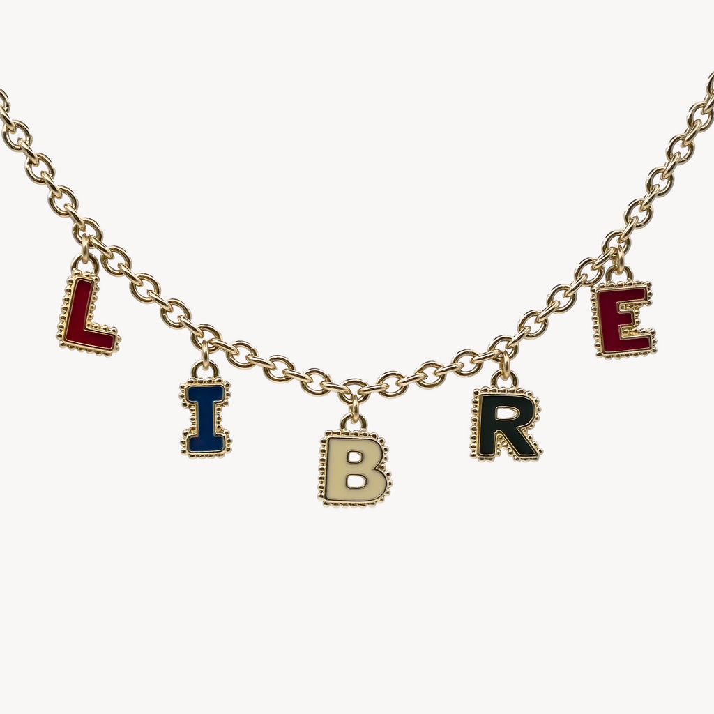 Collier cinq lettres personnalisable