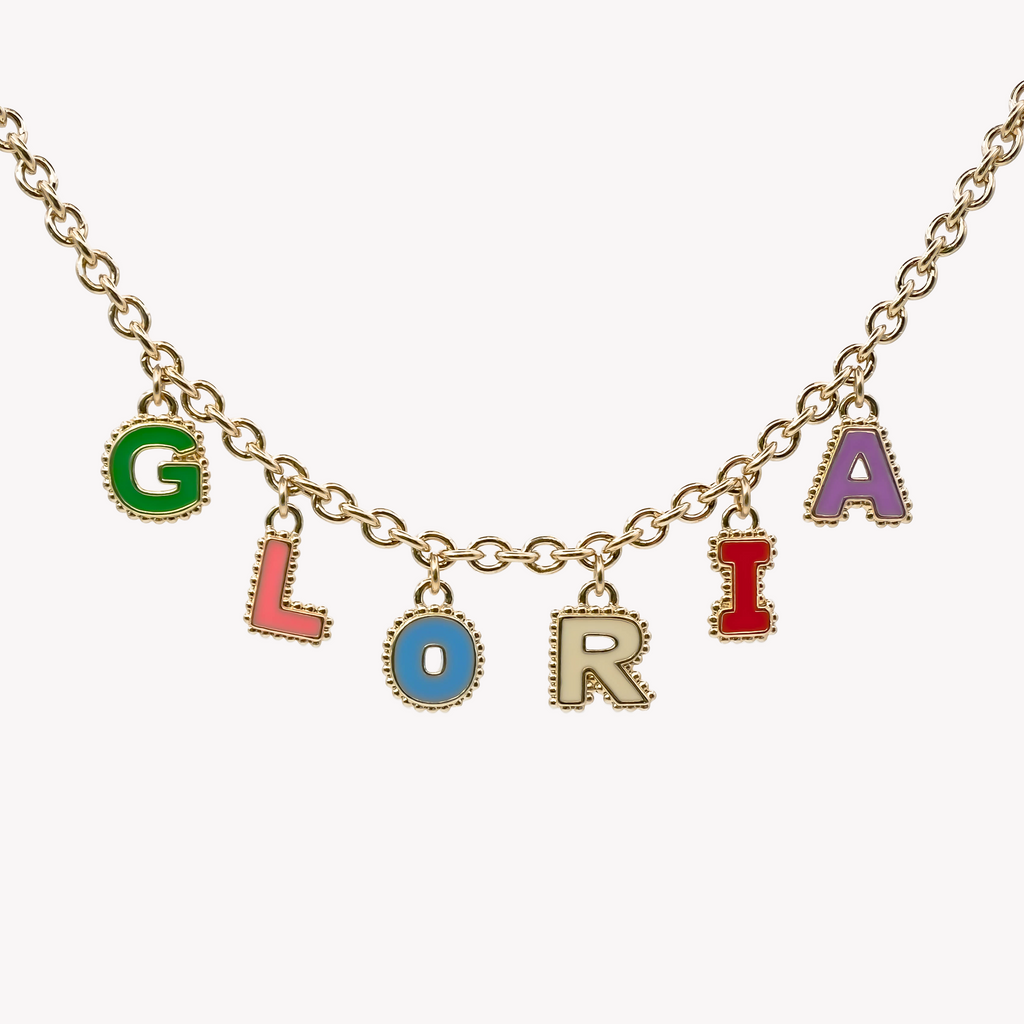 Collier six lettres personnalisable