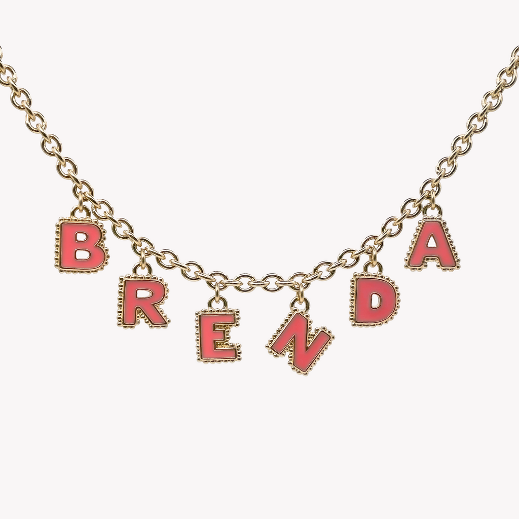 Collier six lettres personnalisable