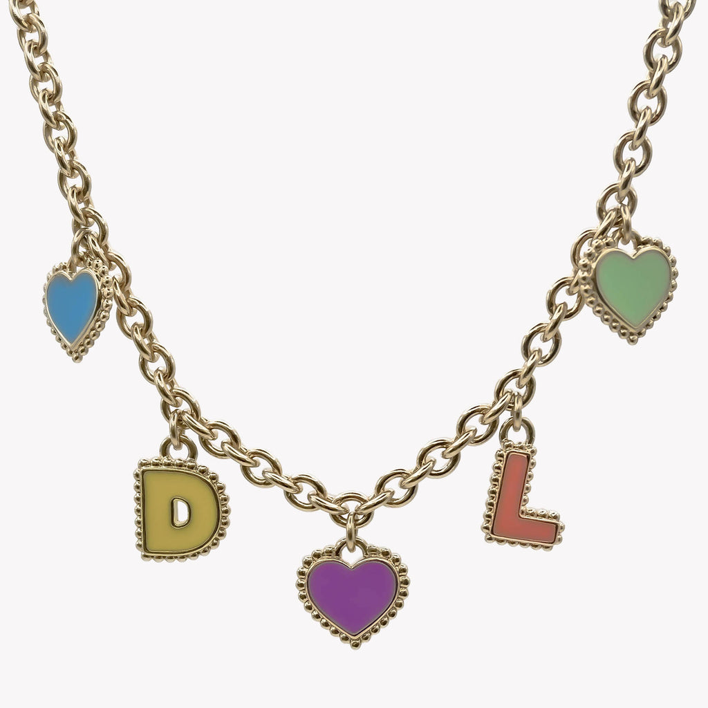 Collier cinq lettres personnalisable