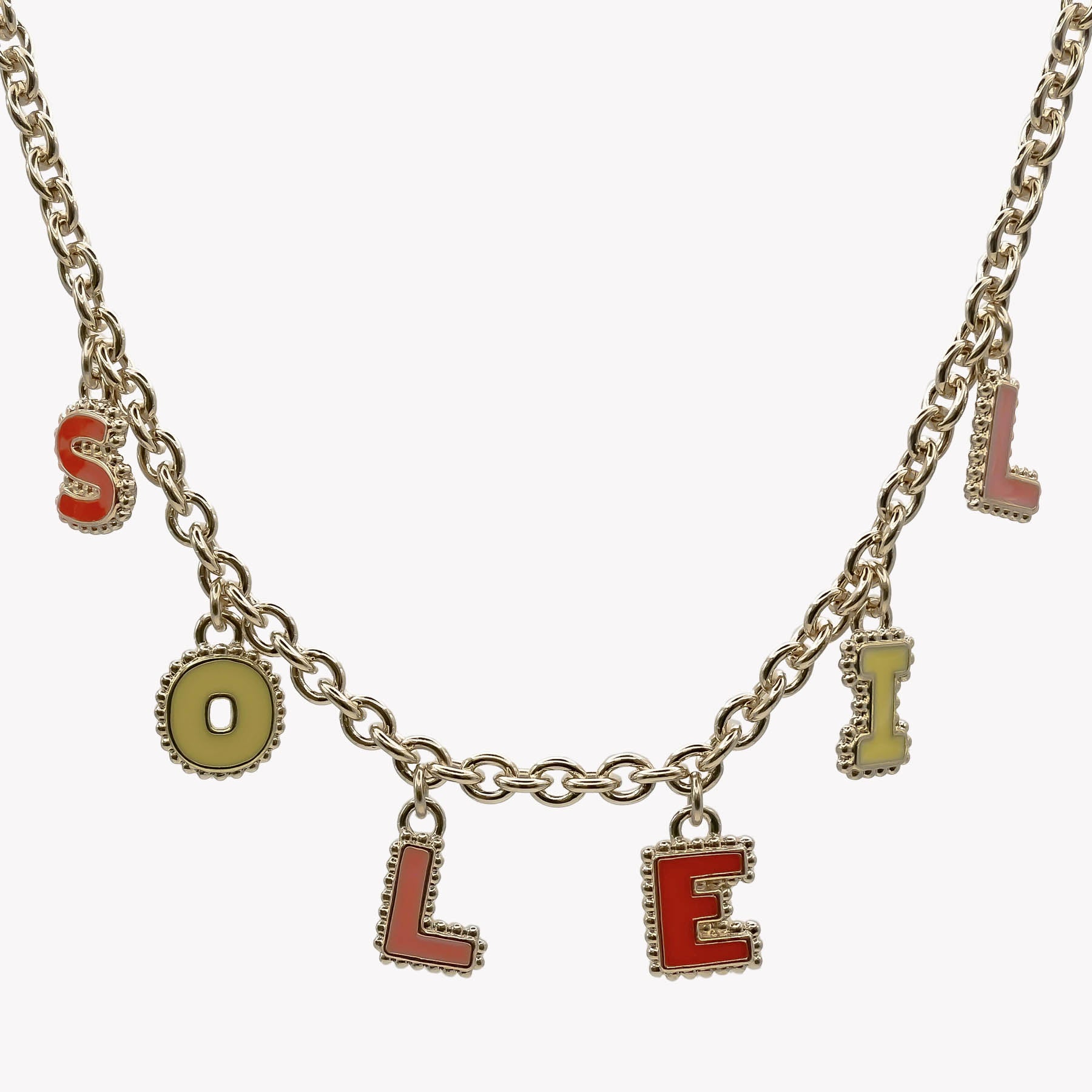 Collier six lettres personnalisable