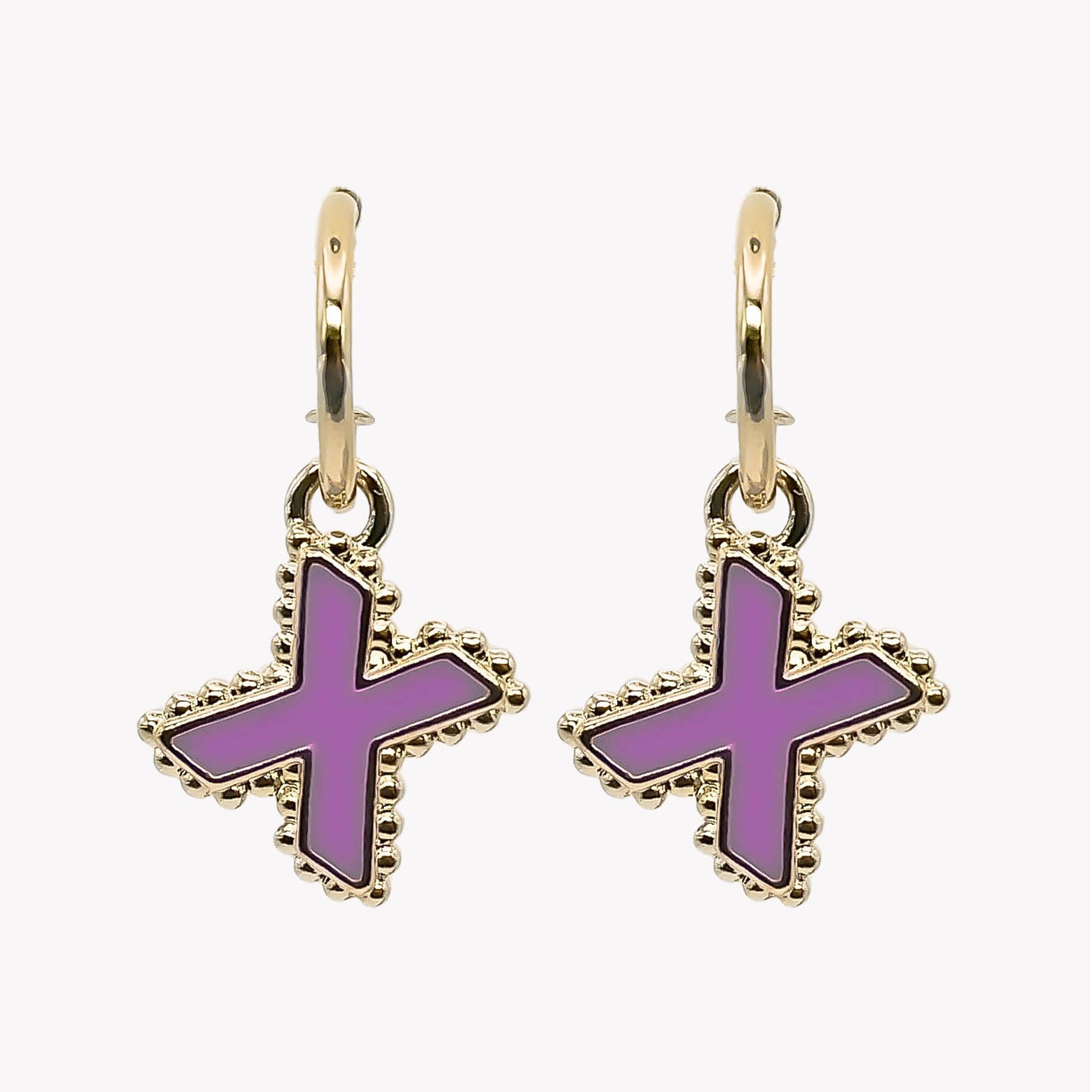 Boucles d'oreilles créole X