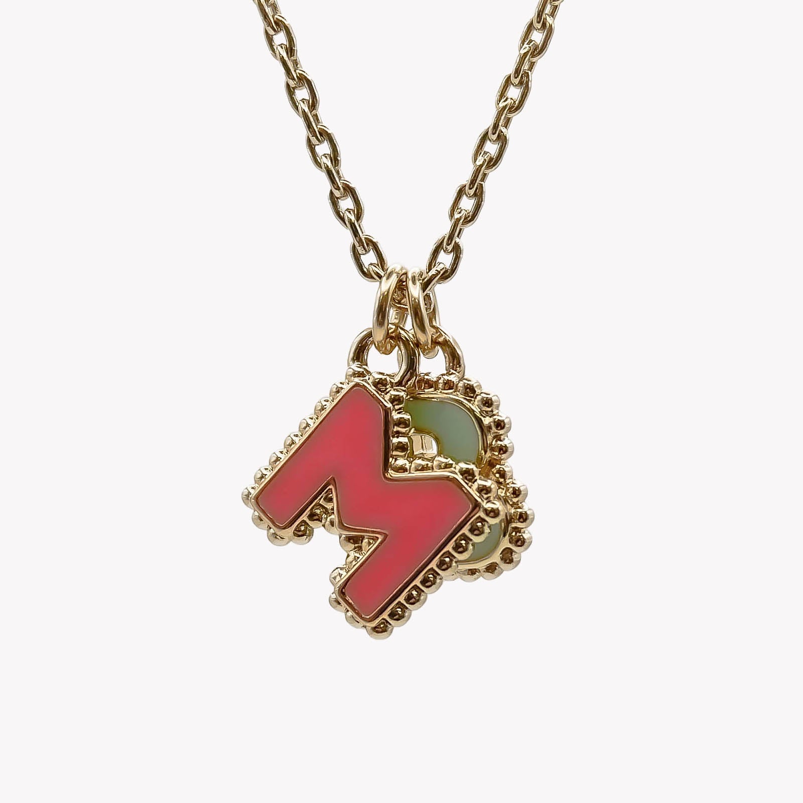 Collier deux lettres personnalisable
