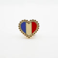 Pin's cœur Drapeau