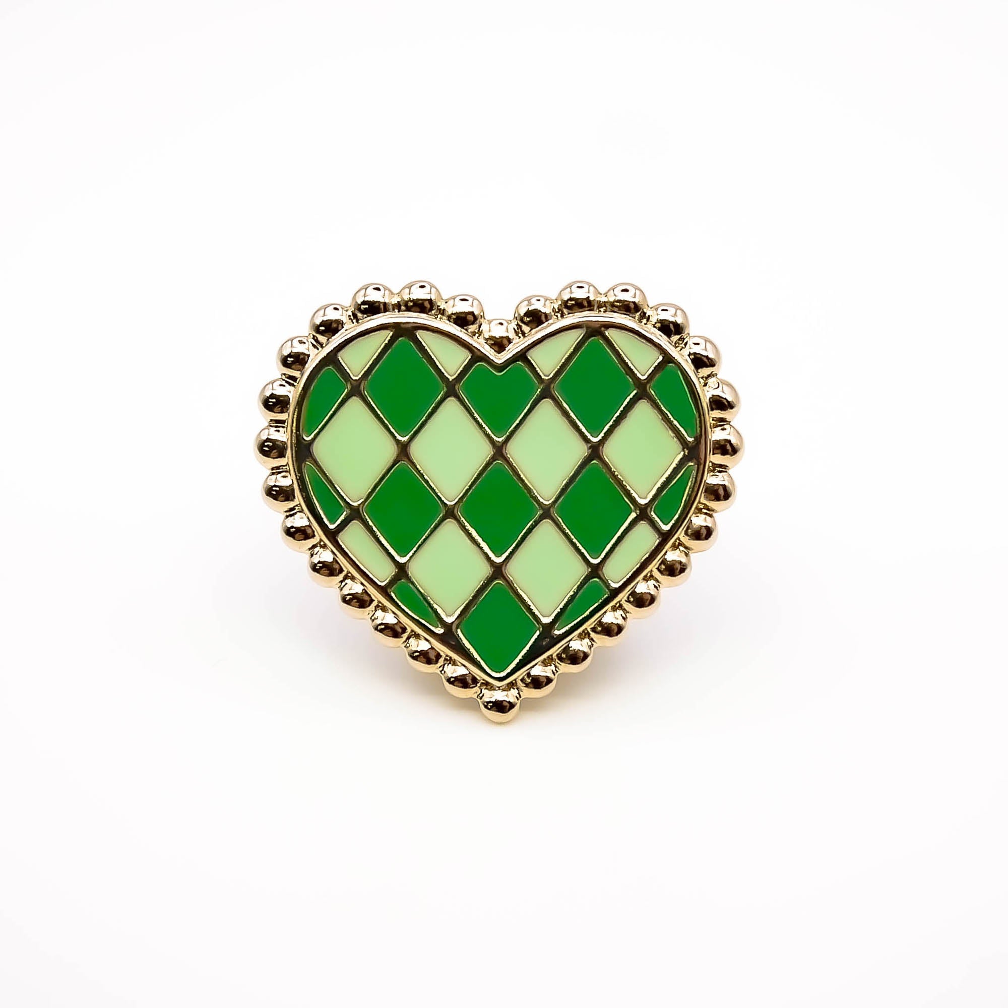 Pin's cœur damier