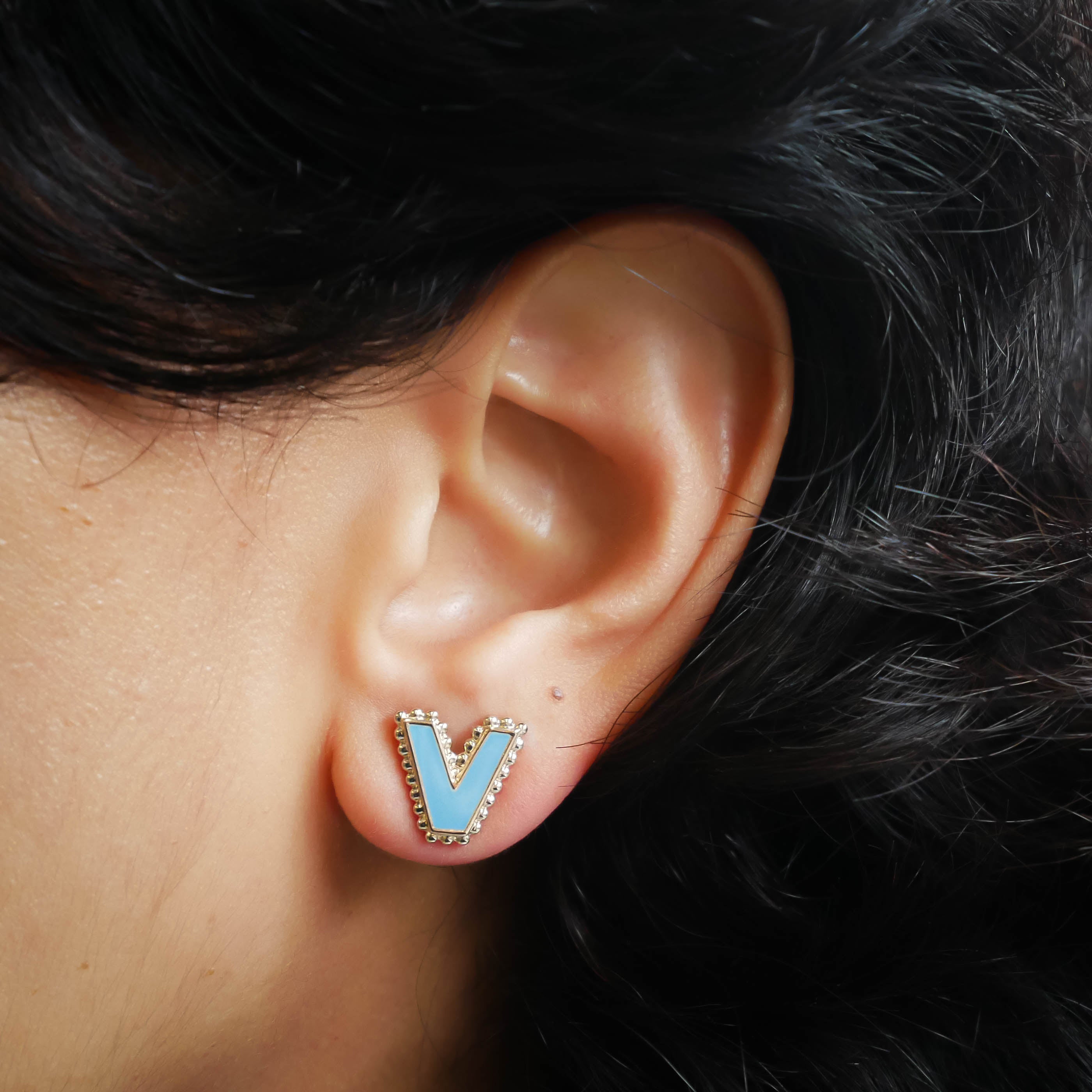 Boucles d'oreilles puce V