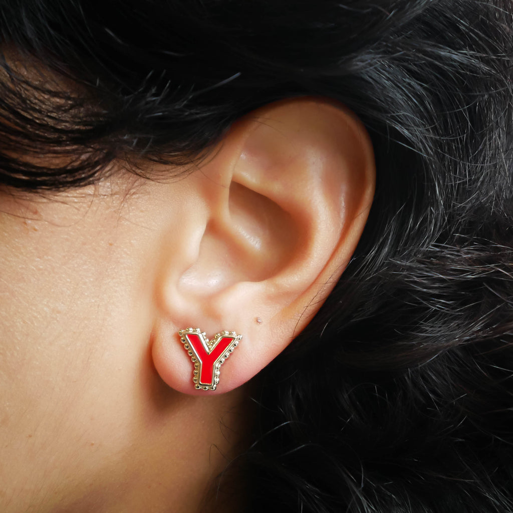 Boucles d'oreilles puce Y