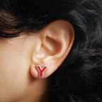 Boucles d'oreilles puce Y