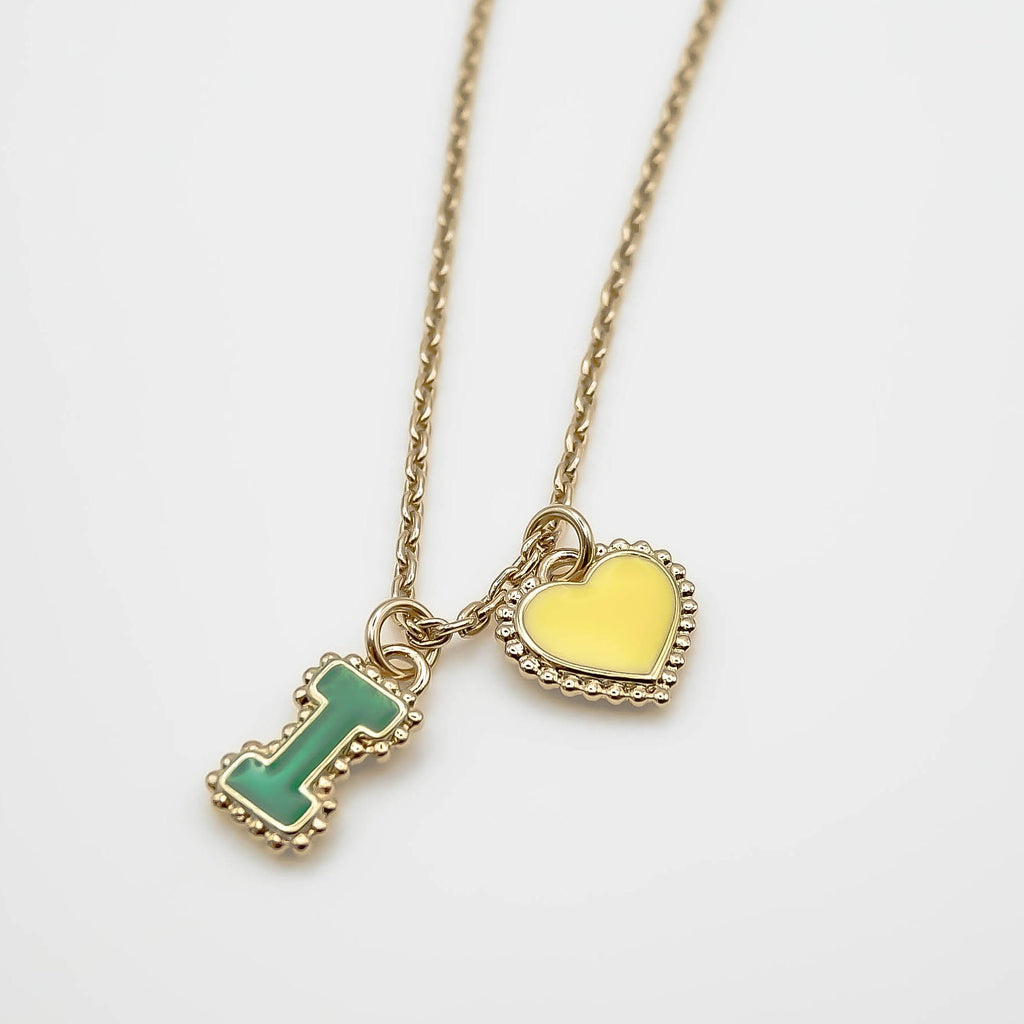 Collier deux lettres personnalisable