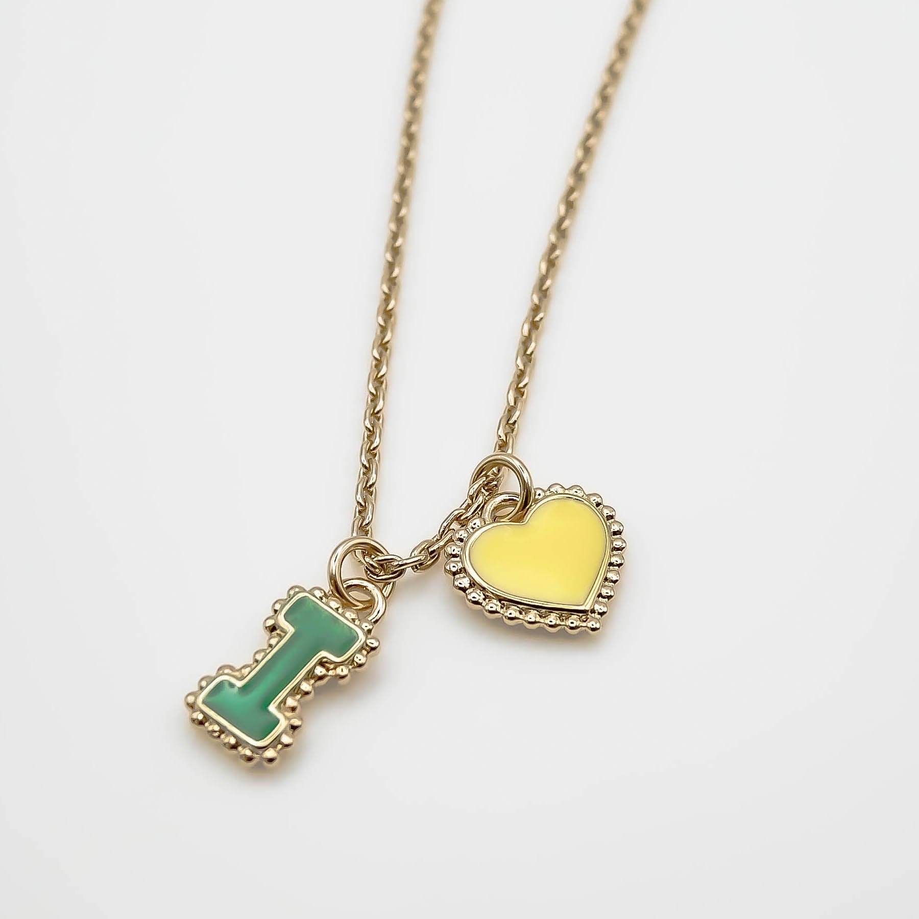 Collier deux lettres personnalisable